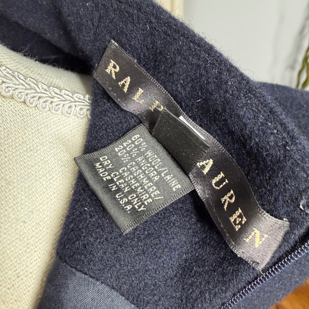 Ralph Lauren Wool Angora Cashmere‎ Skirt Blouse Jacket Set Union Made USA 4/6 - Picture 16 of 16